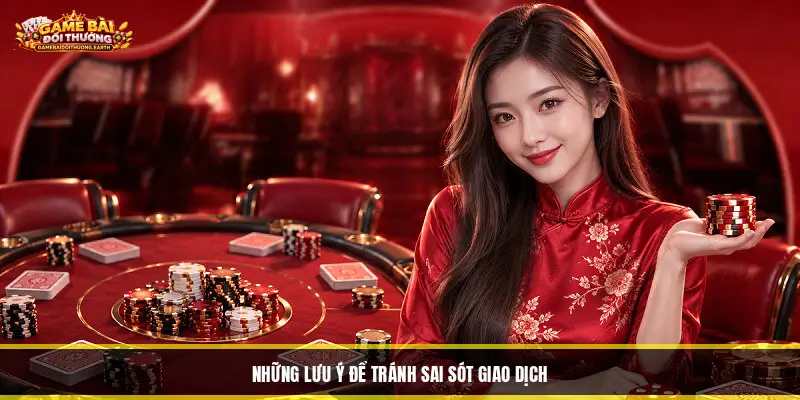 Những lưu ý để tránh sai sót giao dịch