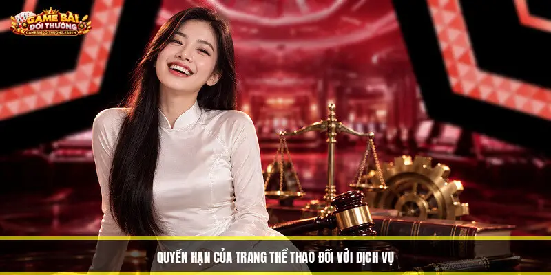 Quyền hạn của trang thể thao đối với dịch vụ